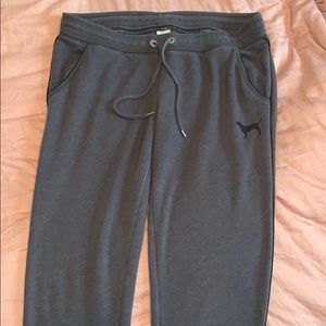 PINK grey sweatpants with pockets!